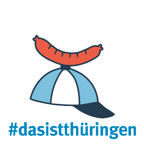 Bratwurst Sticker by Das ist Thüringen