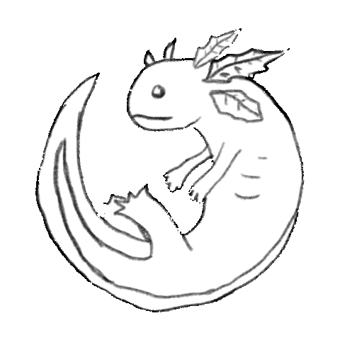 Axolotl Sticker by La Sebas