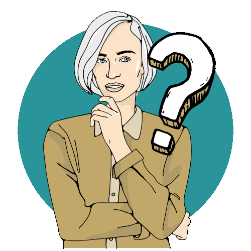 Thinking Question Sticker by Welps