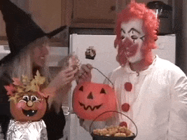 Shocked Trick Or Treat GIF by Amy Lynn's Kitchen