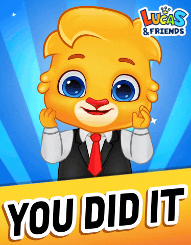 We Did It Applause GIF by Lucas and Friends by RV AppStudios