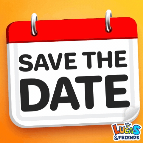 Save The Date Time GIF by Lucas and Friends by RV AppStudios
