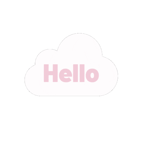 Cloud Hello Sticker
