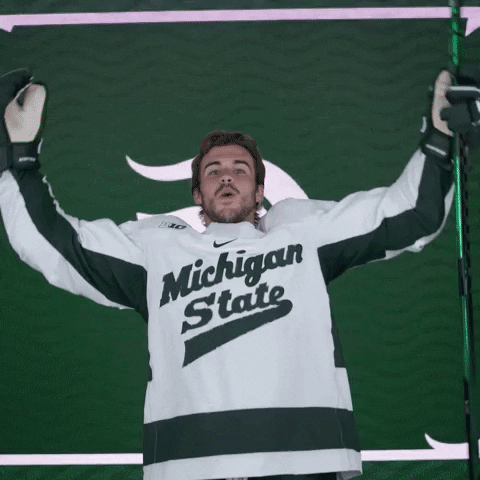 Go Green Get Loud GIF by Michigan State Athletics