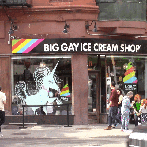 biggayicecream ice cream unicorn new york city soft serve GIF