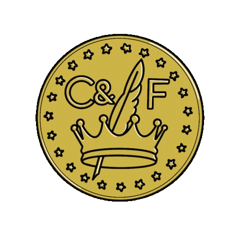 Crown & Feather Sticker