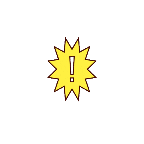 Attention Exclamation Sticker by Herburg Weiland