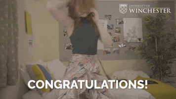 Well Done Congratulations GIF by University of Winchester