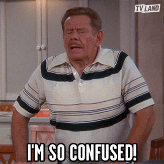 TV gif. A troubled Jerry Stiller as Arthur from King of Queens stoops over and clutches his hands together as he speaks. Text, "I'm so confused."