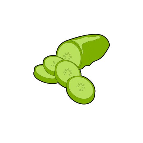 Cucumber Sticker by romeosgin