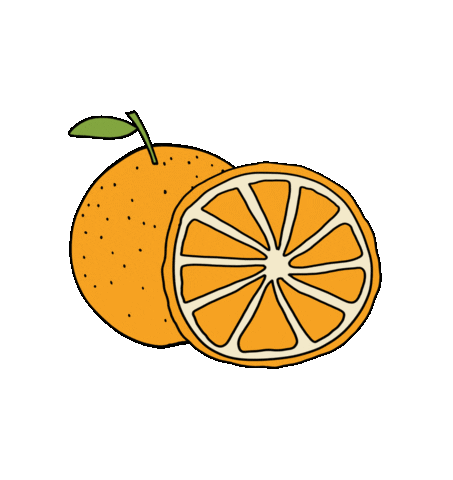Orange Vitamine Sticker by EDEKA Laudage