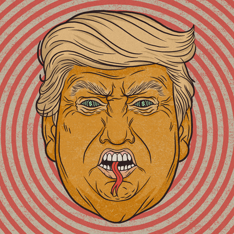 Illustration Trump GIF by Riza G