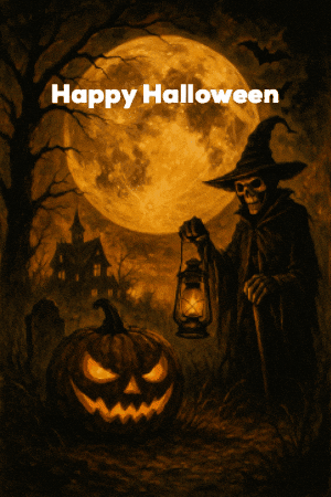 Full Moon Halloween GIF by Brzzy