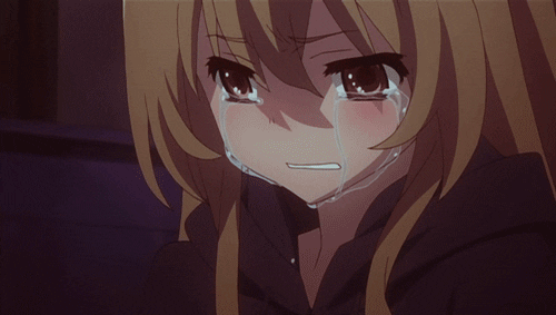 anime girls crying
