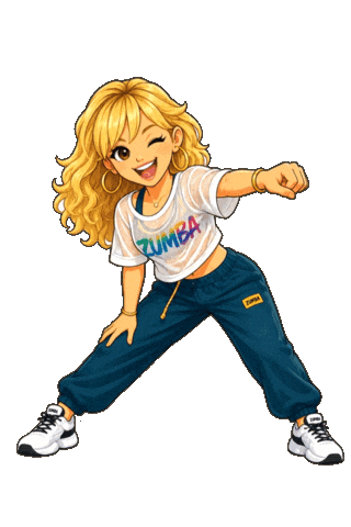 Zumba Fitness Dance Sticker by Didem Zeybek