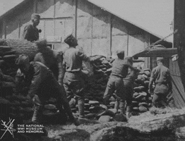 NationalWWIMuseum black and white bread military footage GIF