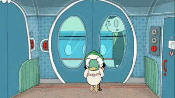 Running Late On My Way GIF by Sarah & Duck
