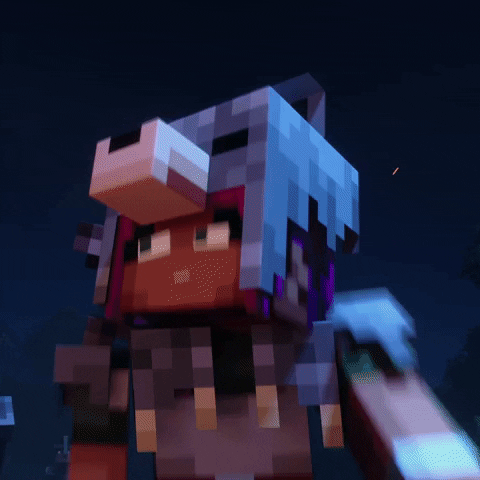 Scared Video Game GIF by Minecraft