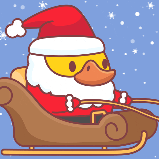 Happy Santa Claus GIF by FOMO Duck
