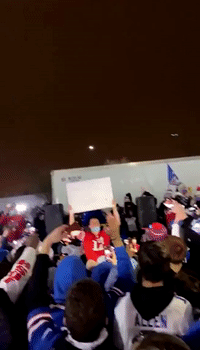 Raucous Bills Fans Celebrate Buffalo's First AFC East Title in 25 Years