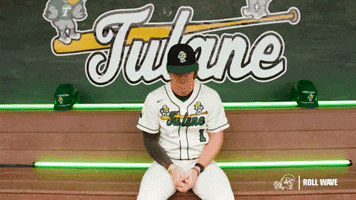 College Baseball Ethan GIF by GreenWave