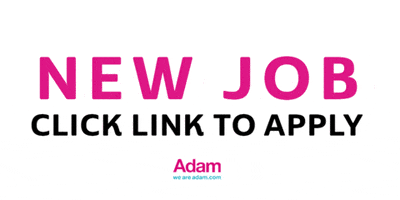 WeAreAdam job recruitment new blog new job GIF