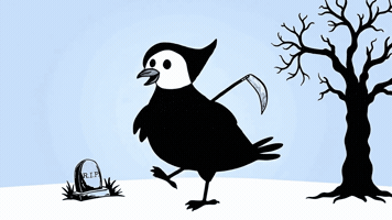 Happy Grim Reaper GIF by Dovemania!