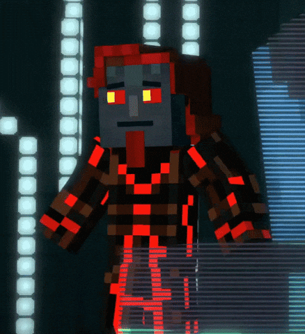 Scared Minecraft Story Mode GIF