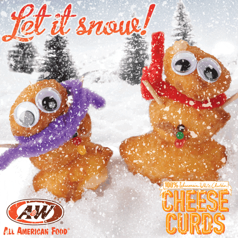 let it snow christmas GIF by A&W Restaurants