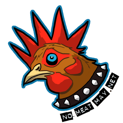 Chicken Vegan Sticker by No Meat May