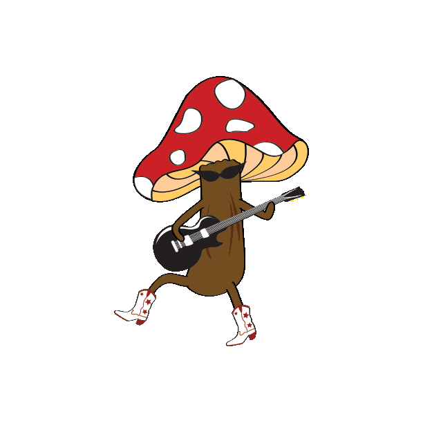 Shrooms Dancing Sticker