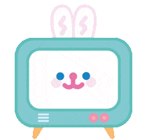 Television Rabbit Sticker by THE RECORDER FACTORY