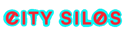 Logo Teal Sticker by CitySilos