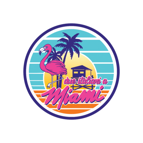 Due Italiani a Miami Sticker