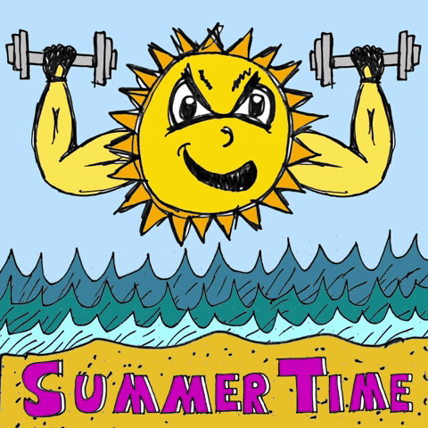 Work Out Summer GIF by Todd Rocheford