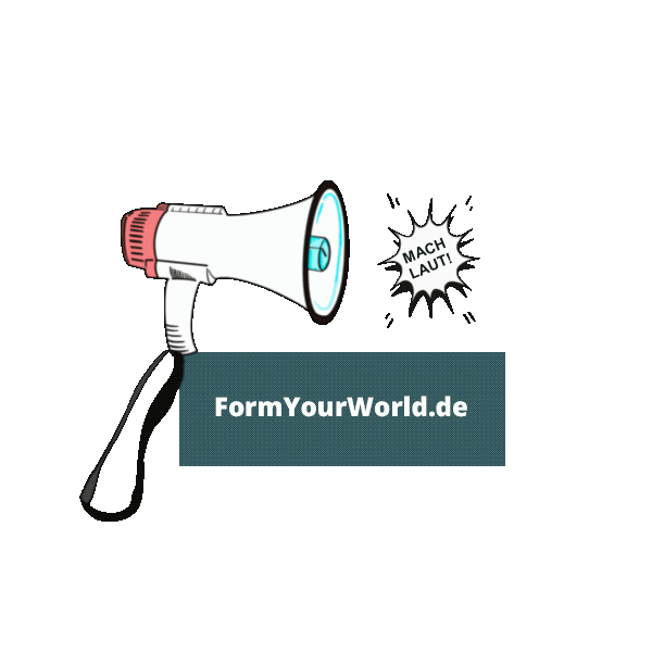 Megaphone Sticker by www.FormYourWorld.de for iOS & Android GIPHY