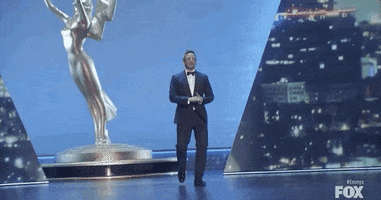 Seth Meyers Strut GIF by Emmys