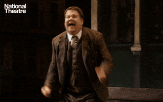 James Corden Reaction GIF by National Theatre