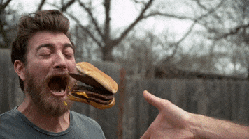 Rooster Teeth Burger GIF by Rhett and Link