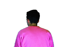 Turn Around Point Sticker by Blobfish Media