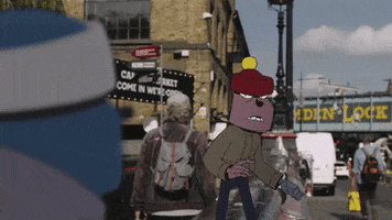 Piss Off London GIF by The Line Animation