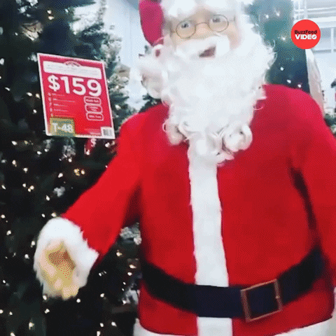 Fail Santa Claus GIF by BuzzFeed