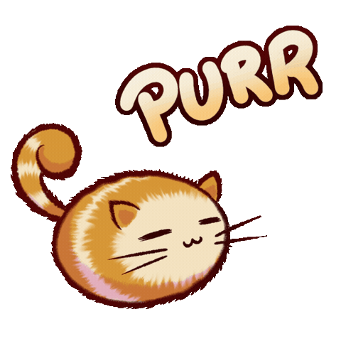 Cat Purr Sticker