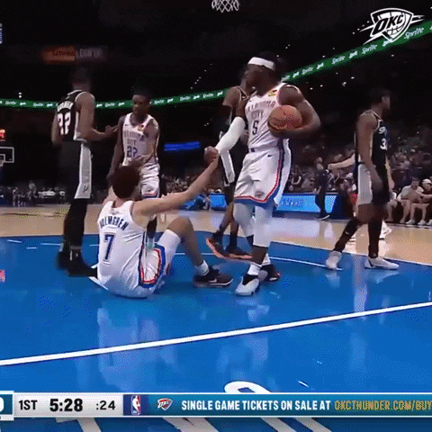 Flexing Lets Go GIF by OKC Thunder