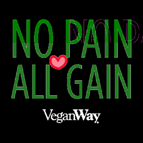 No Pain All Gain GIF by VeganWay