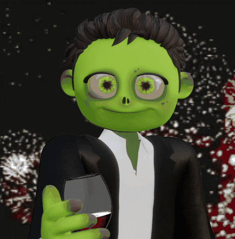 Happy New Year Cheers GIF by Deadbeat