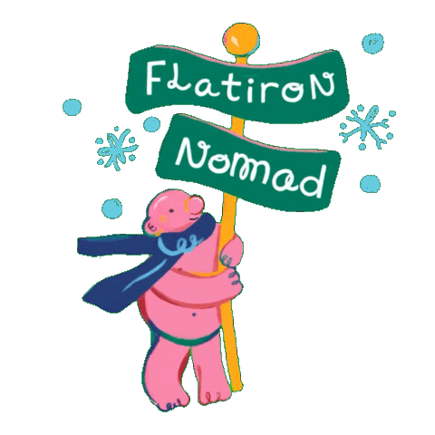 Pink Nyc Sticker by Flatiron NoMad