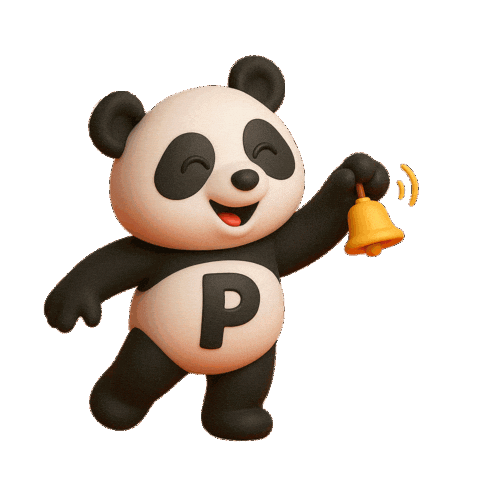 Christmas Panda Sticker by Pandastic Studio