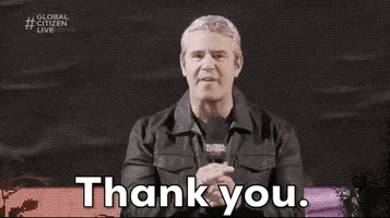 Andy Cohen Thank You GIF by Global Citizen