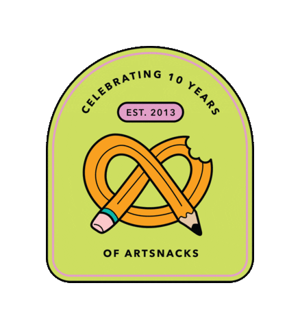 Art Supplies Anniversary Sticker by ArtSnacks